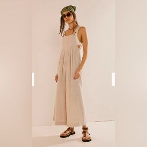 Free People sun drenched overalls
